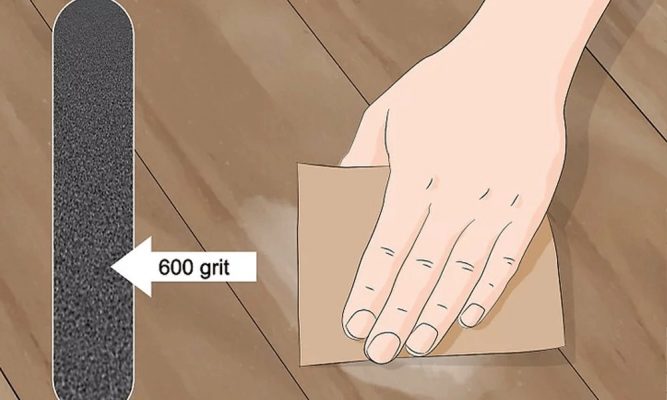 Remove the glue from the wood